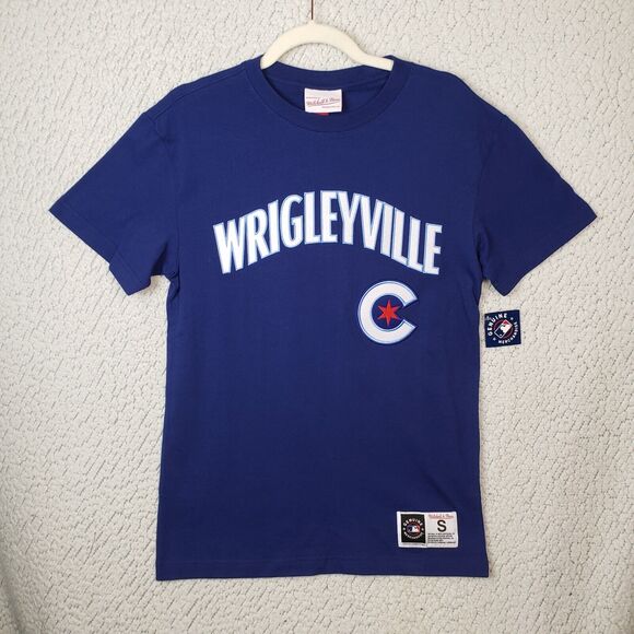 Mitchell & Ness Other - Mitchell Ness Chicago Cubs Wrigleyville Tee Mens S Blue MLB City Connect Y2K